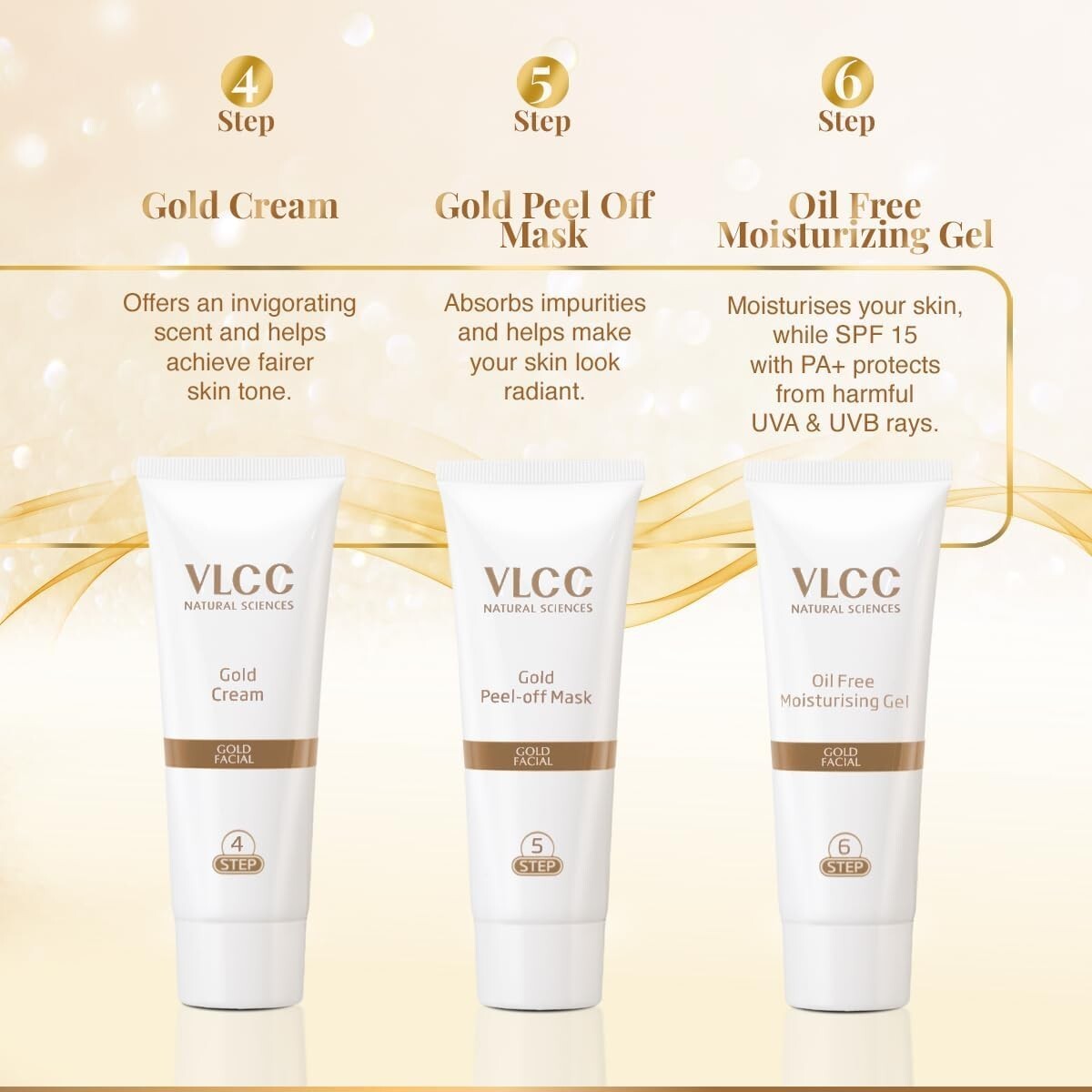 VLCC Gold Facial Kit 60 g  Free Shipping