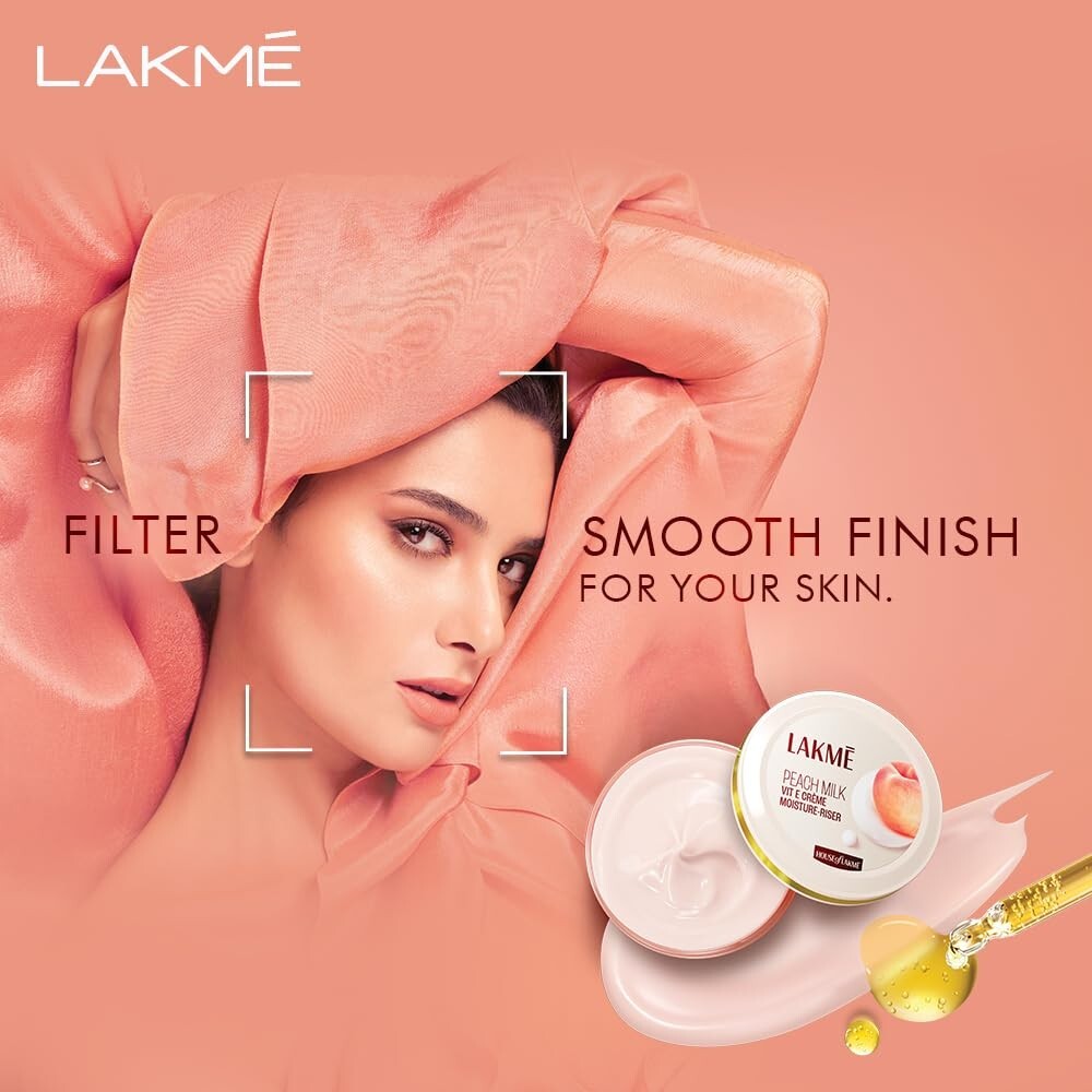 LAKME Peach Milk Soft Creme Moisturizer For Face 100g  Free Shipping