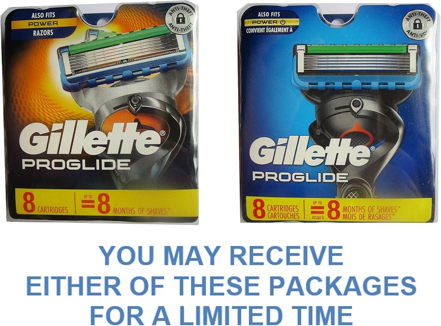 8 Gillette Fusion Proglide Razor Blades NEW 8 PACK 100% AUTHENTIC, GENUINE New