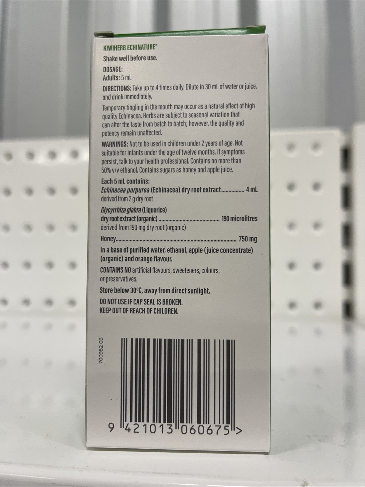 New Kiwiherb Echinature Oral Liquid 100ml Kiwi Herb Immunity Boost