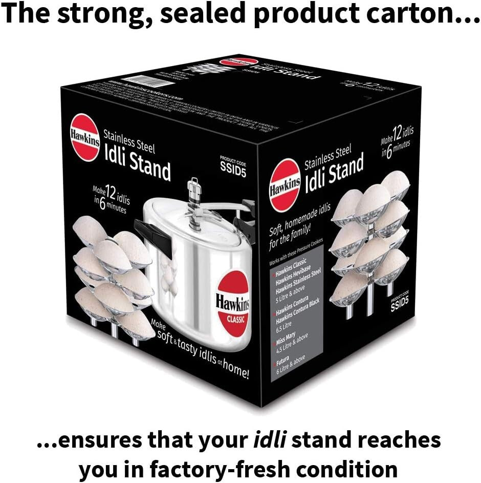 Hawkins Stainless Steel Idli Stand for 12 Idlis  Free Shipping