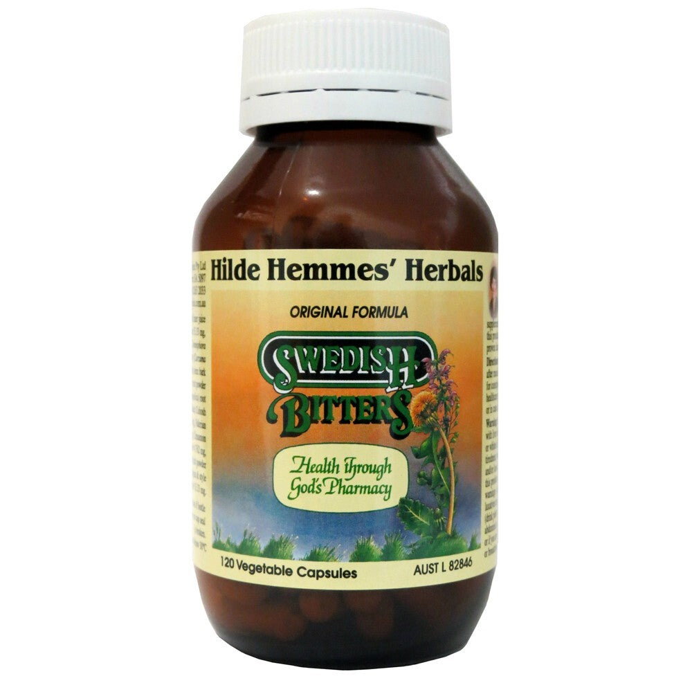 HILDE HEMMES HERBALS - SWEDISH BITTERS 120C - FREE SHIPPING