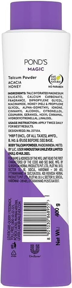 POND'S Magic Freshness Talc, 400 g  Free Shipping