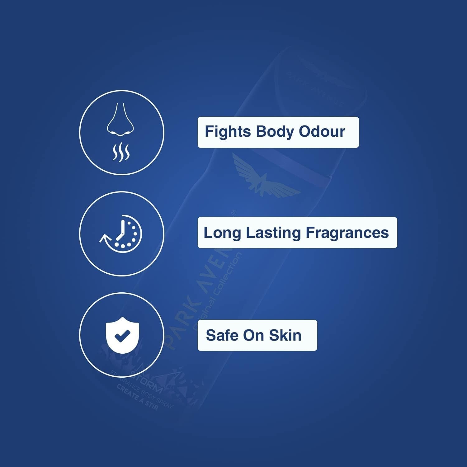 Park Avenue Storm Deo for Men, 150ml  Free Shipping