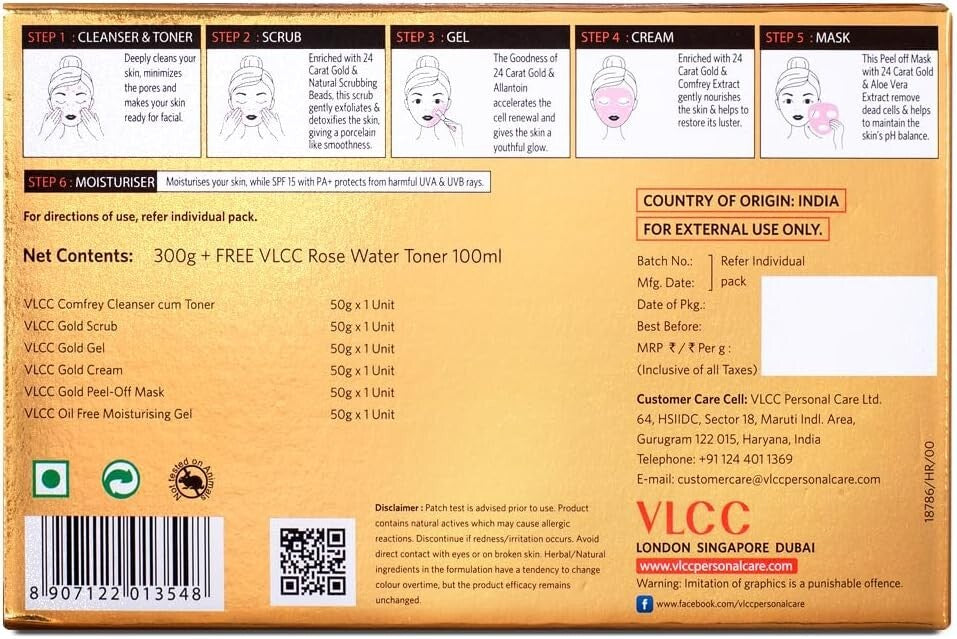 VLCC Premium Gold Facial Kit 300 G