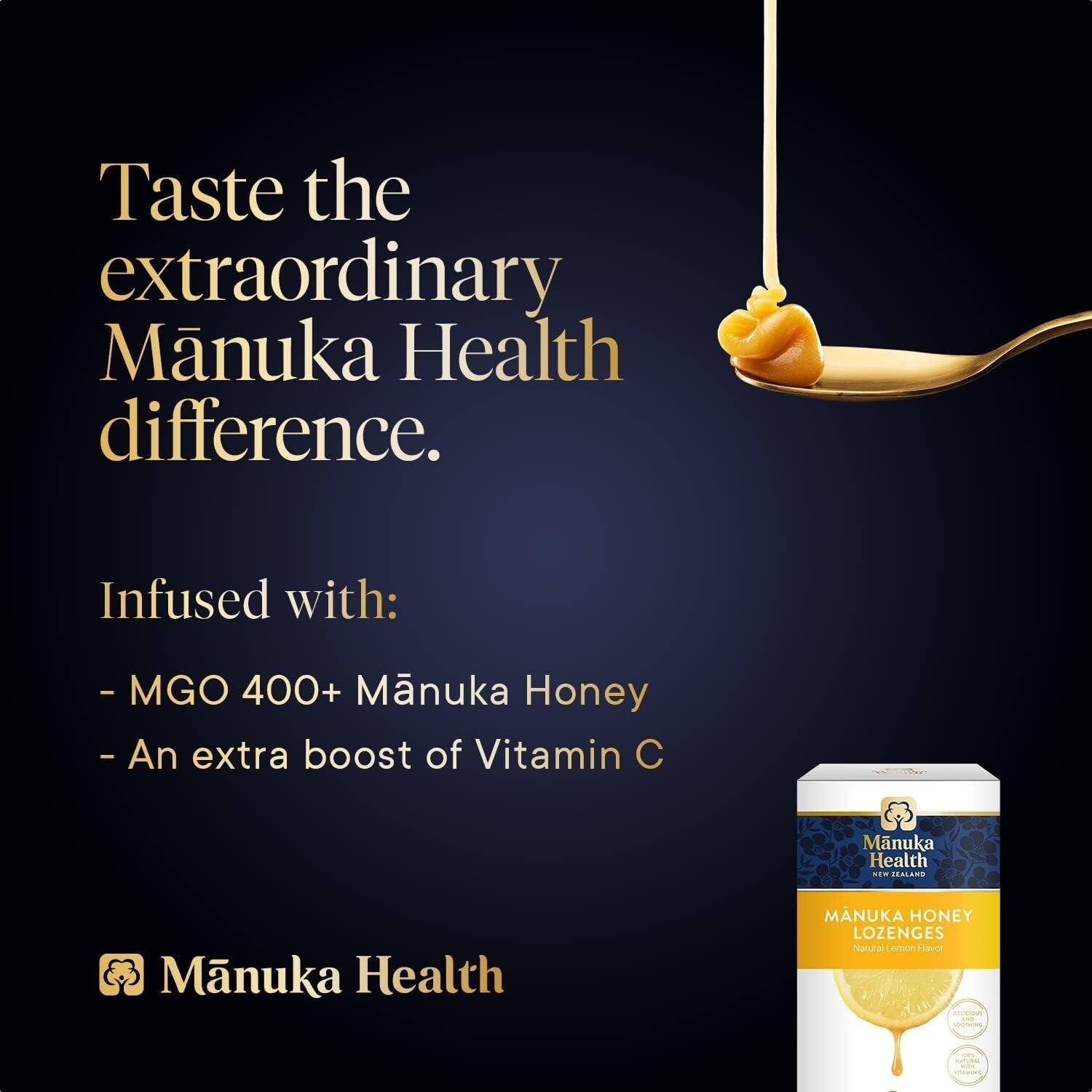 Manuka Health Lozenges Manuka&Lemon MGO400+ 15s