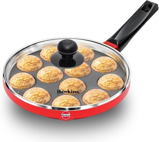 Futura Non Stick Appe Pan with Glass Lid, 22 Cm Size FREE SHIPPING
