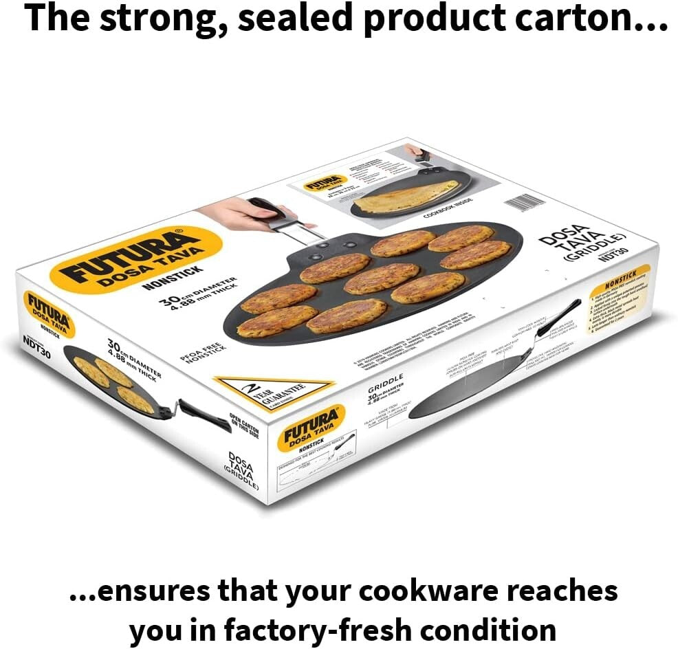 Hawkins Futura Non Stick Dosa Tava, 30 cm Diameter  Free Shipping