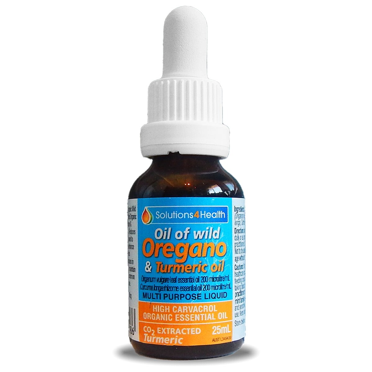 Solutions 4 Health Oil of Wild Oregano with Turmeric Oil 25ml - FREE SHIPPING
