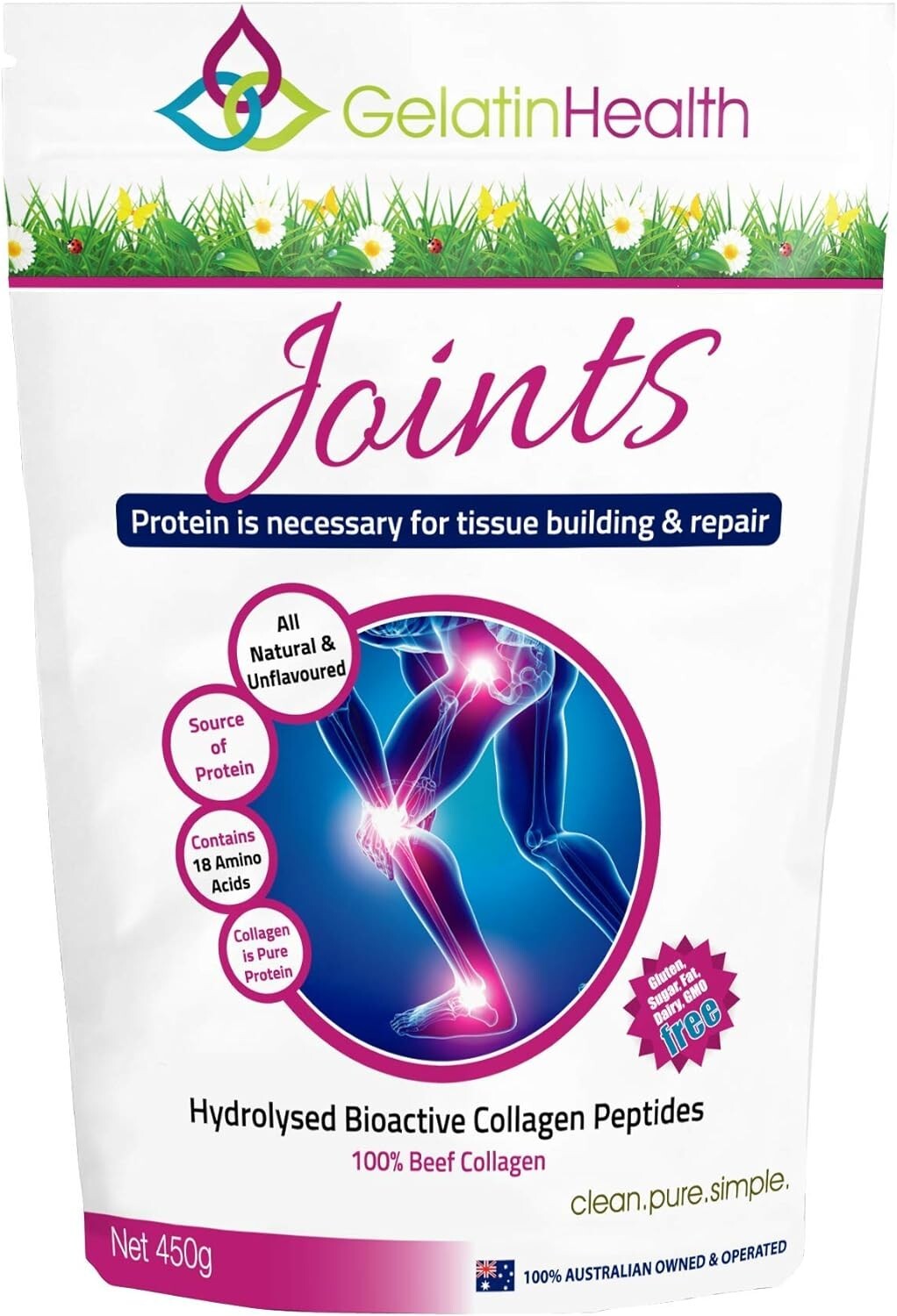 Gelatin Health Joint Care Collagen, 450 grams  Free Shipping