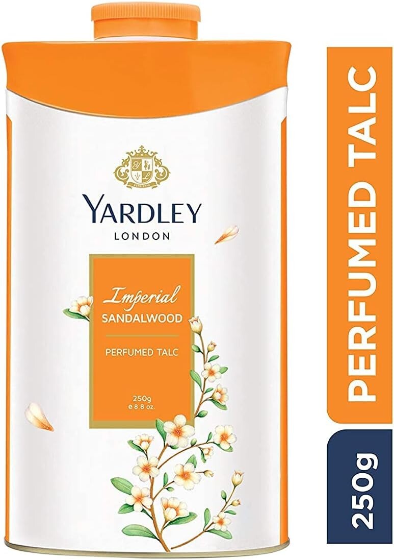 Yardley Sandalwood Perfumed Talc 250g - Luxury Fragrance Powder  Free Shipping