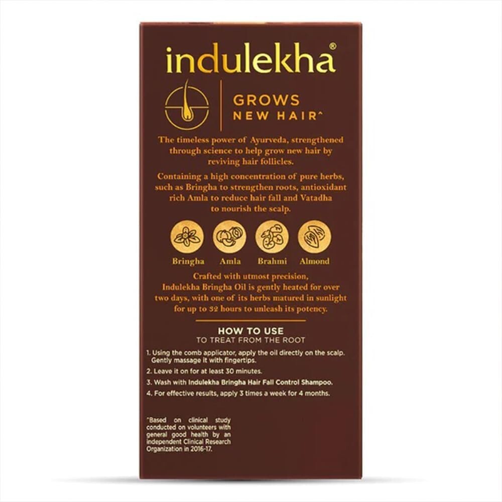 Indulekha Bringha Complete Hair Care Oil 100ml (Pack of 3)  Free Shipping