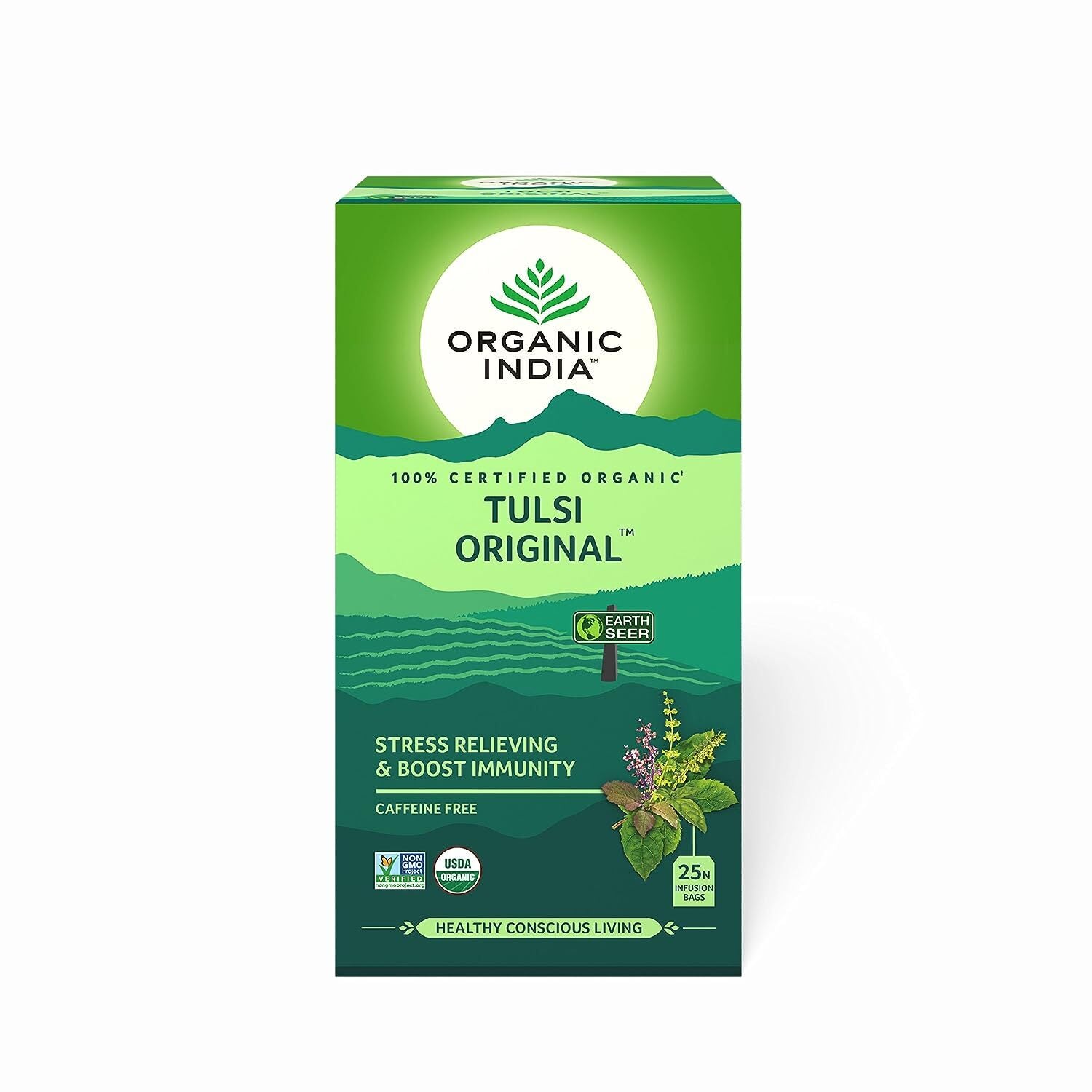 ORGANIC INDIA TEA TULSI 25 TEABAGS - CHOOSE YOUR FAVORITE FLAVOURS