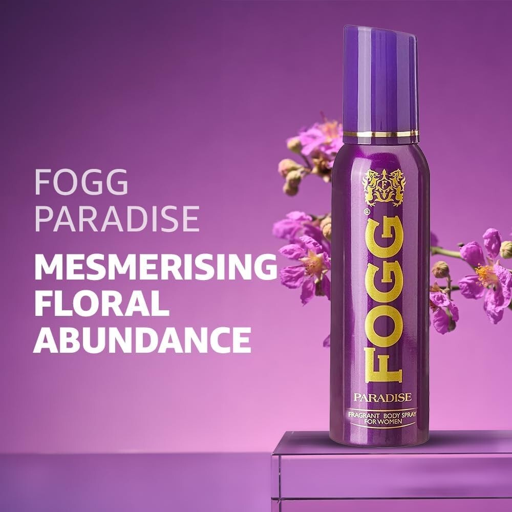 Fogg Fragrant Body Spray for Women, Paradise, 120ml  Free Shipping