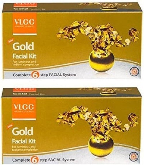 Vlcc Gold Facial Kit 60gm (Pack of 2) - Pamherbals  Free Shipping
