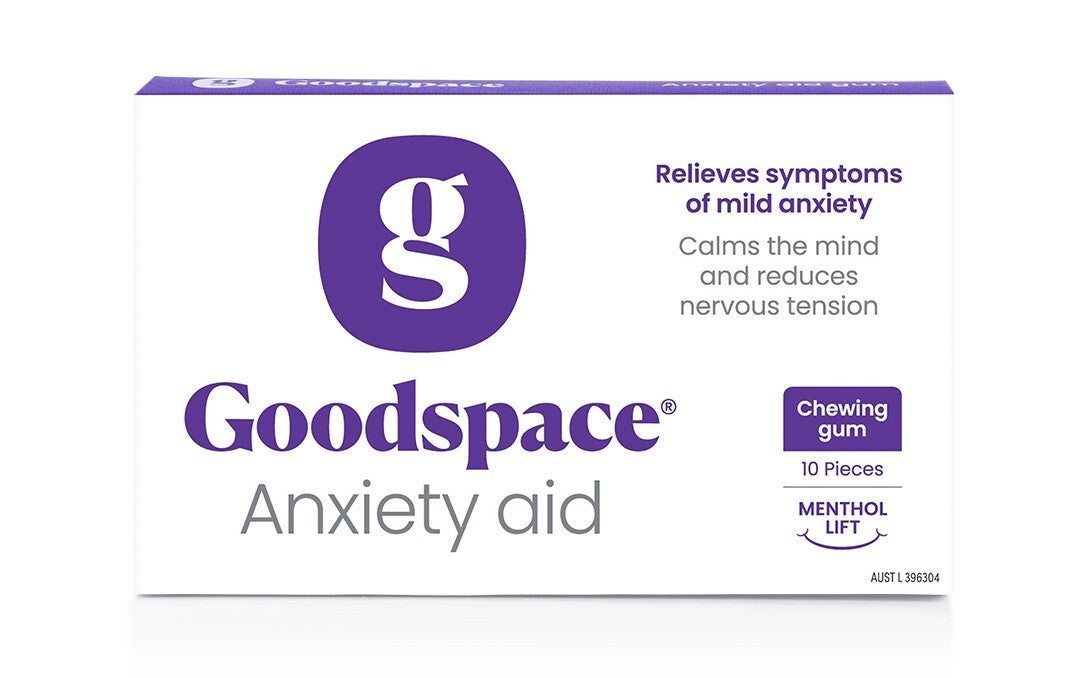 Goodspace Anxiety Aid Chewing Gum Menthol Lift 10 Pieces FREE SHIPPING