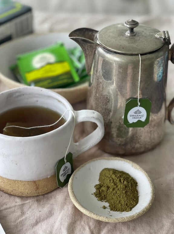 ORGANIC INDIA TULSI MORINGA 25 TEABAGS  Free Shipping