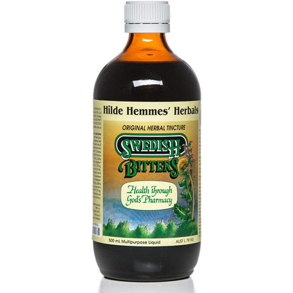 HILDE HEMMES HERBALS - SWEDISH BITTERS LIQUID 500 ml FREE SHIPPING