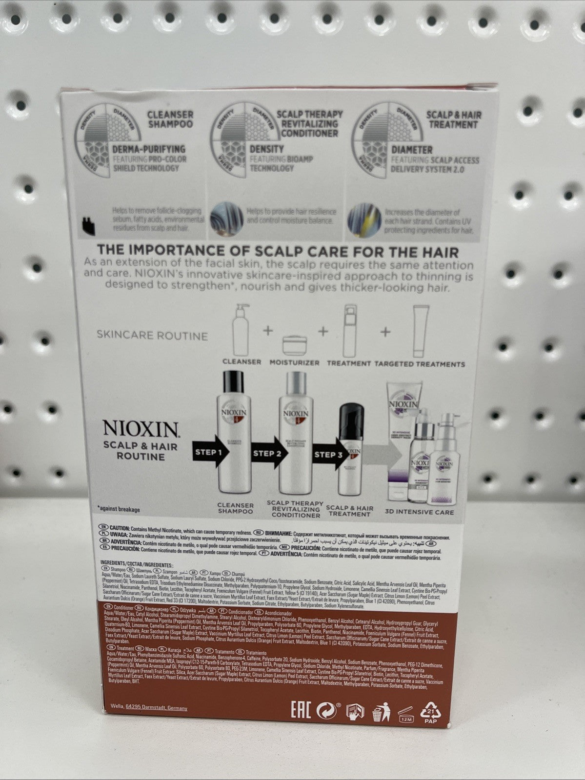Nioxin System 4 Starter Kit for progressed thinning Coloured Hair Aus Stock  