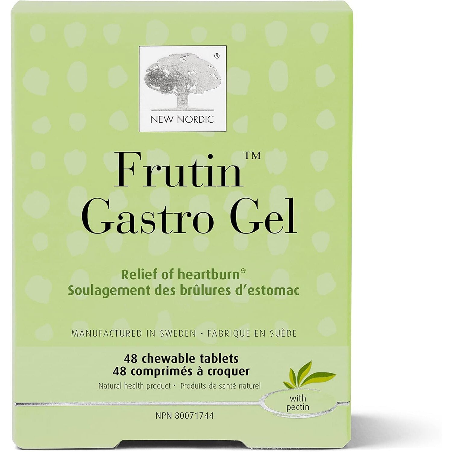 New Nordic Frutin Gastro Gel 60t Heartburn relief - FREE SHIPPING