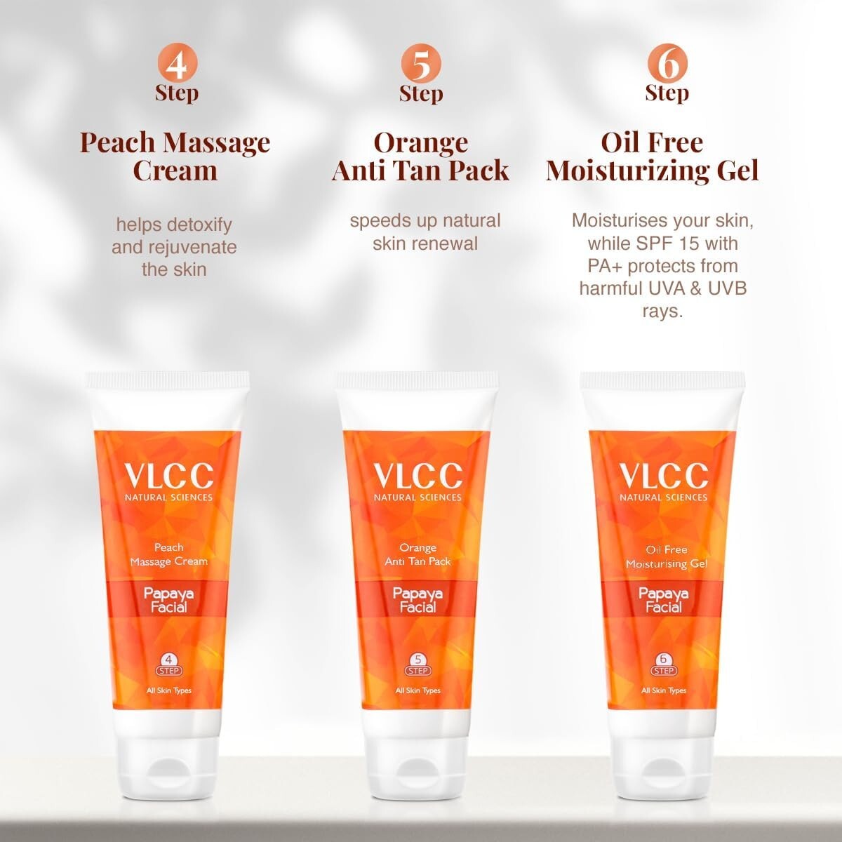 Papaya Premium Facial Kit with FREE Rose Water Toner  Free Shipping