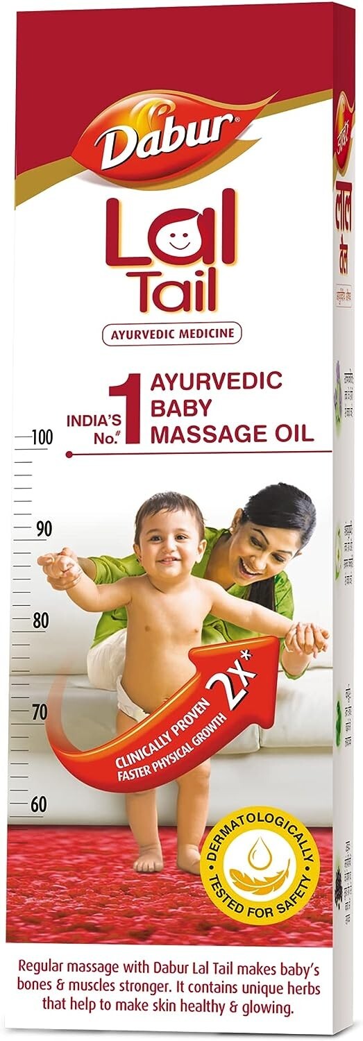 Dabur Lal Tail Baby Massage Oil  in 100ml Pack  Free Shipping