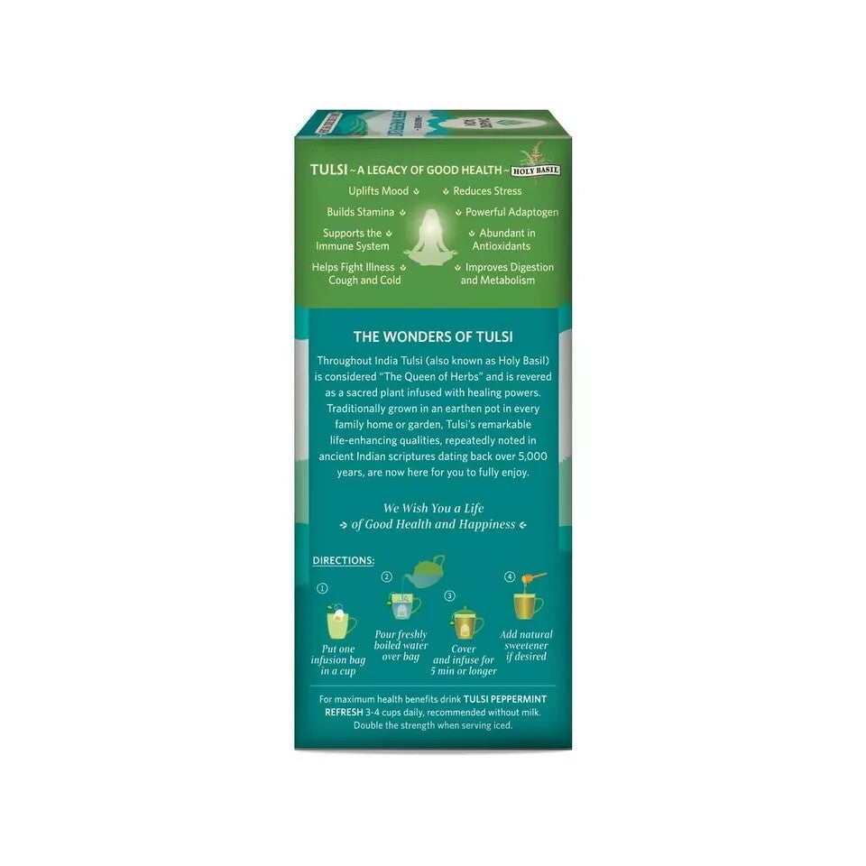 Organic India - Tulsi Tea Peppermint - 18 Tea Bags  Free Shipping