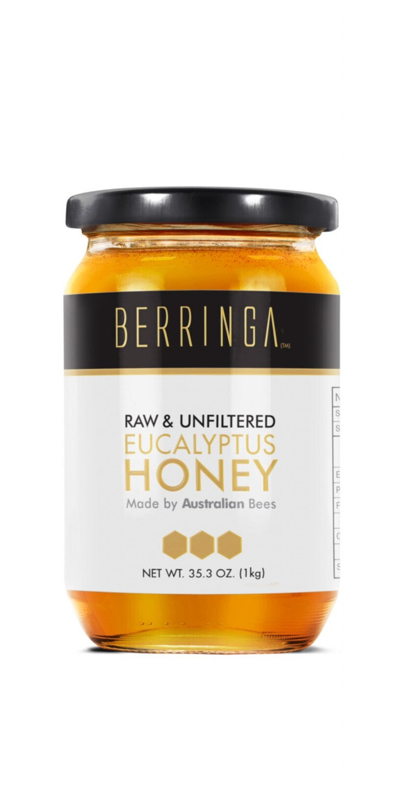 Berringa Honey Eucalyptus Raw Organic 500g  Free Shipping