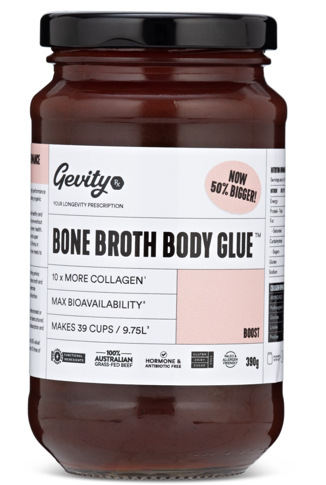 Gevity Rx Bone Broth Body Glue Boost 390g  Free Shipping