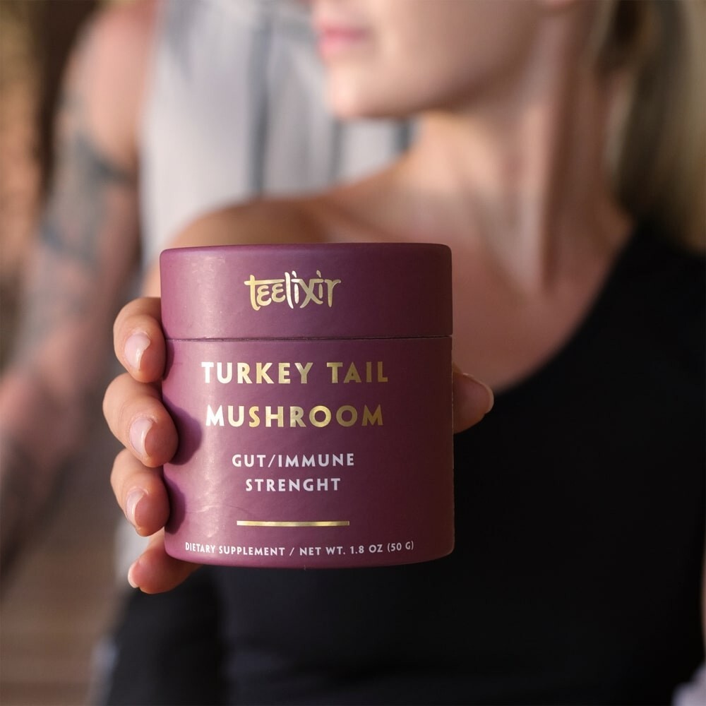 Teelixir Turkey Tail Mushroom Powder 50g Free shipping