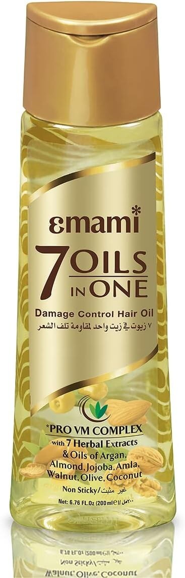 Emami 7 Oils in 1 - Damage Control Herbal Hair Oil-200 ml  Free Shipping