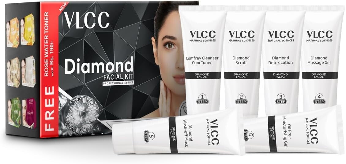 Vlcc Professional Saloon Series Diamond Polishing Facial Kit  Free Shipping