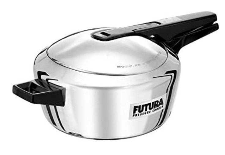 Hawkins Futura Stainless Steel Induction Compatible Pressure Cooker, 4 Litre Cap