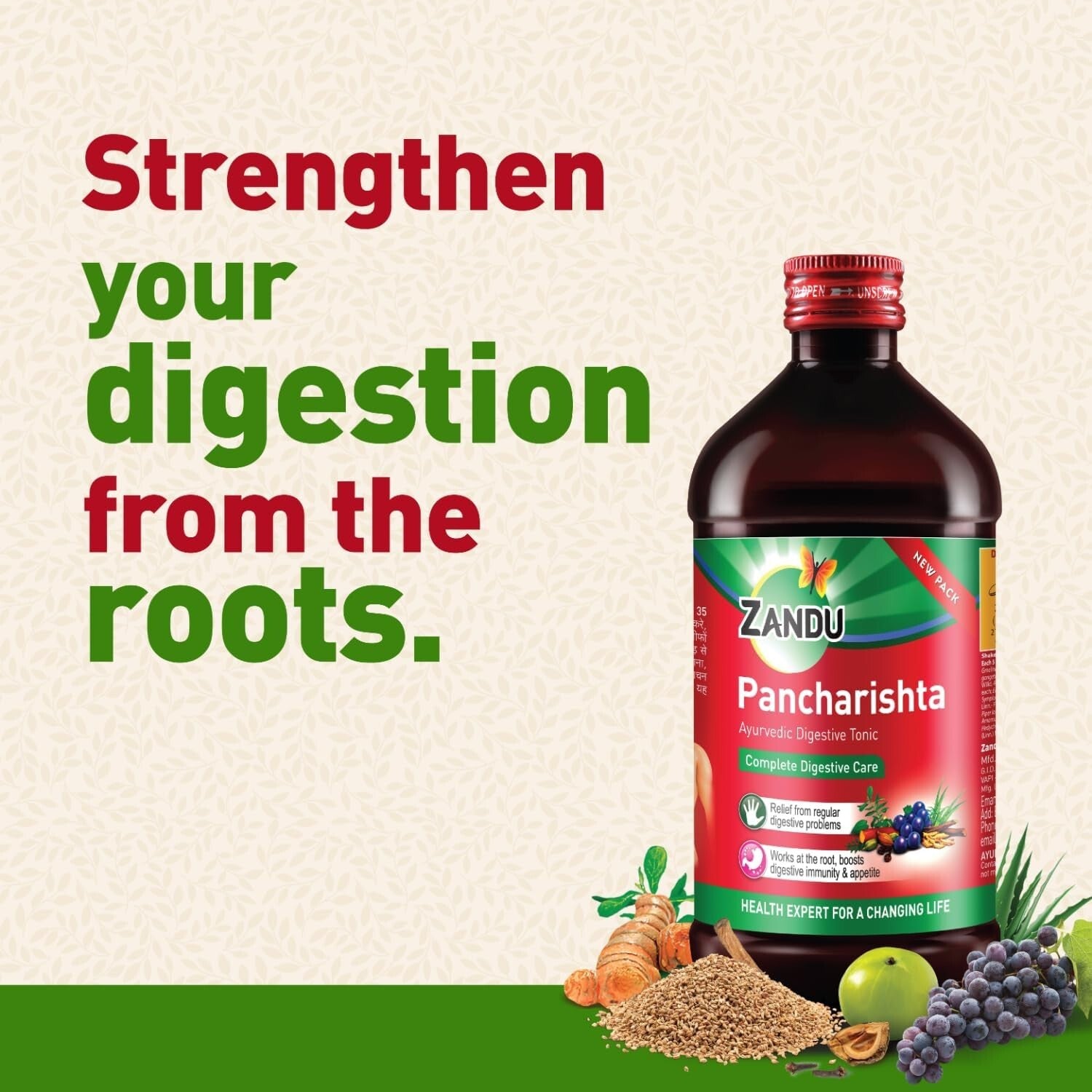Zandu Pancharishta pack of 1(450ml)  Free Shipping