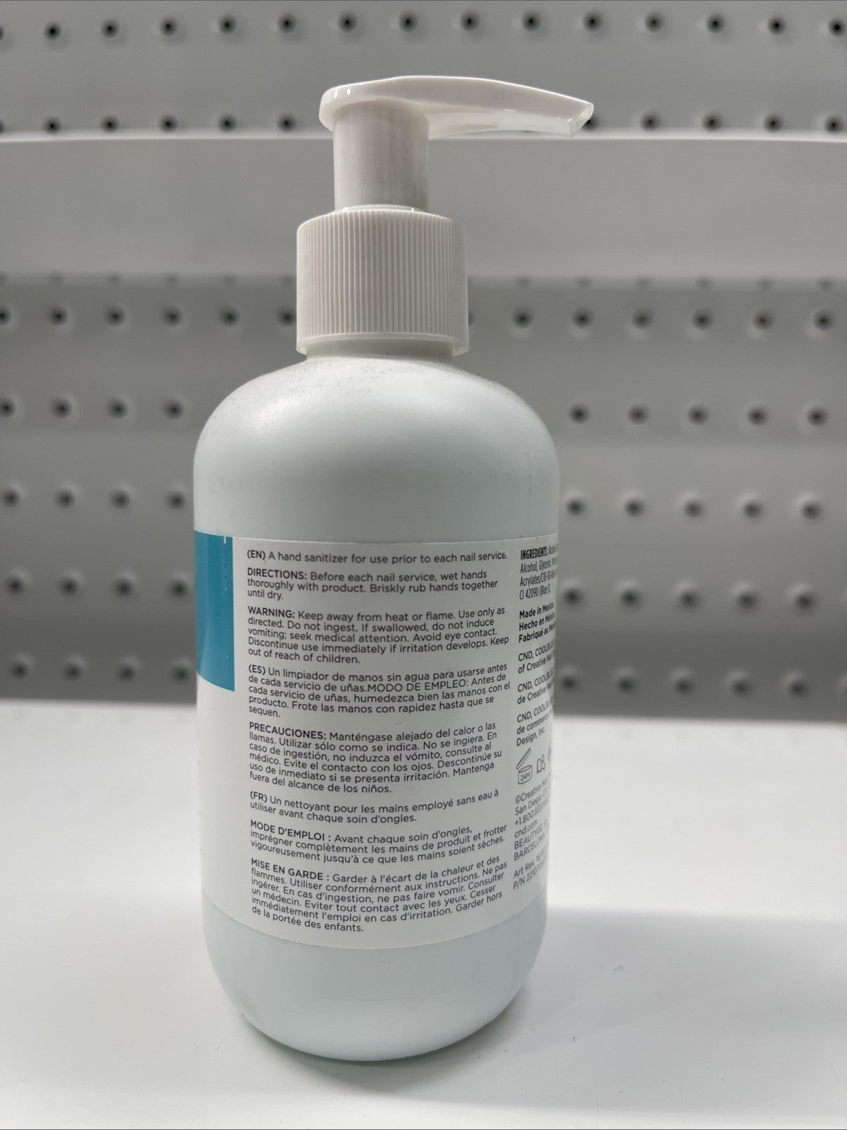 CND Essentials ~ COOL BLUE ● Waterless Cleansing Gel Hand Wash ● 207ml ●