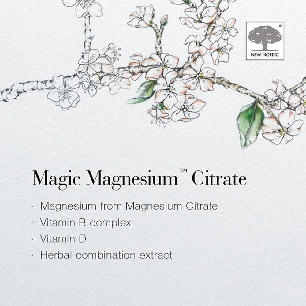 New Nordic Active Magnesium Citrate 60t FREE SHIPPING