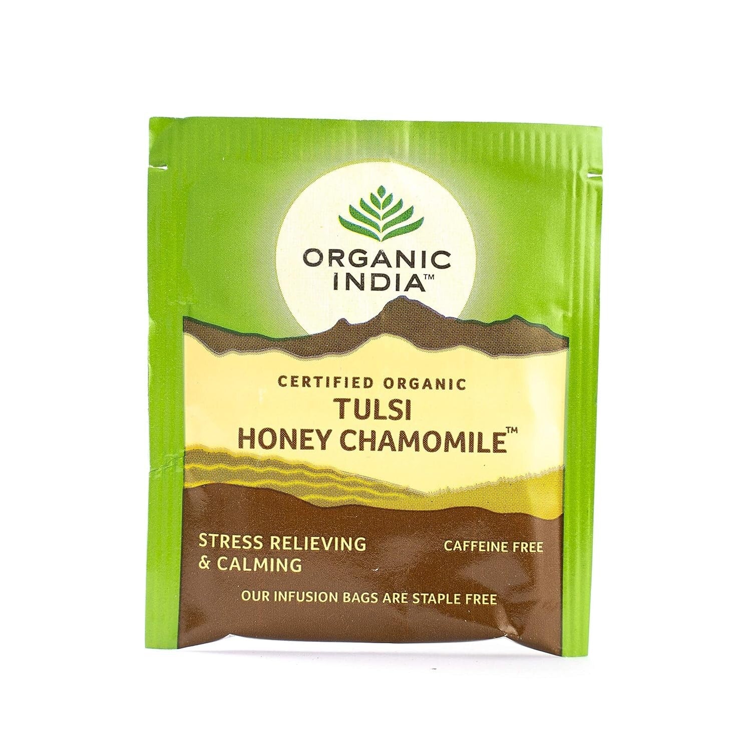 Organic India Tulsi Honey Chamomile - Pack of 25 Tea Bags 1.74g (43.5 Grams)