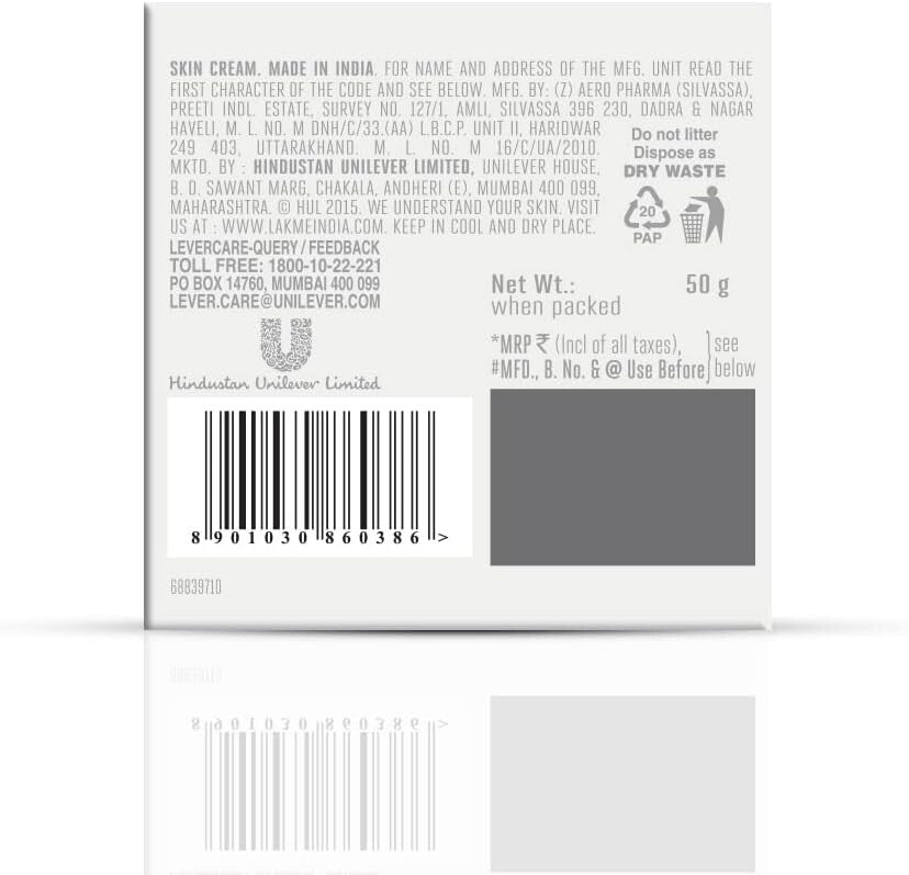 Lakme Perfect Radiance Fairness Day Crème, 50g  Free Shipping