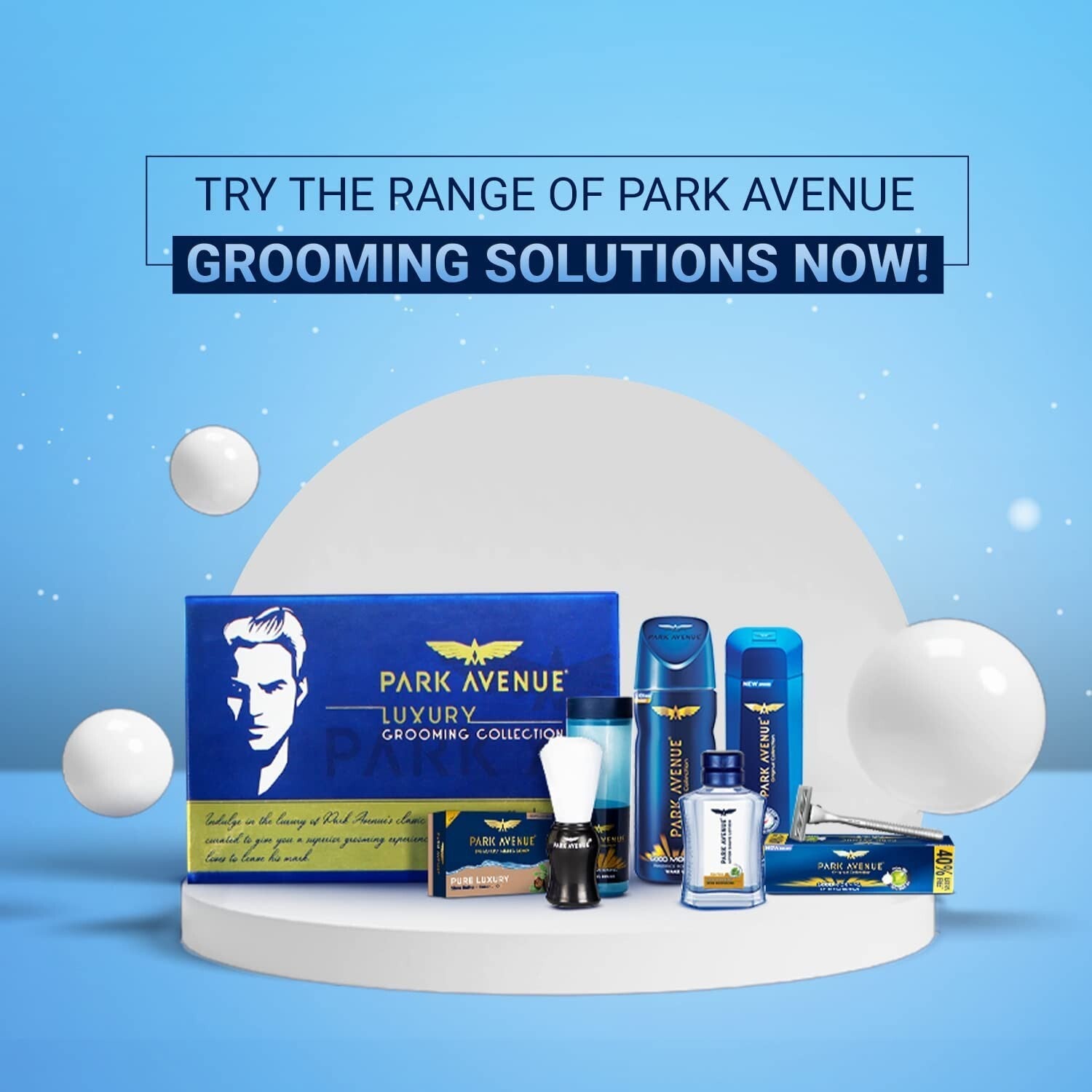 Park Avenue Men Good Morning After Shave Lotion Musk Scent Spray, 100Ml