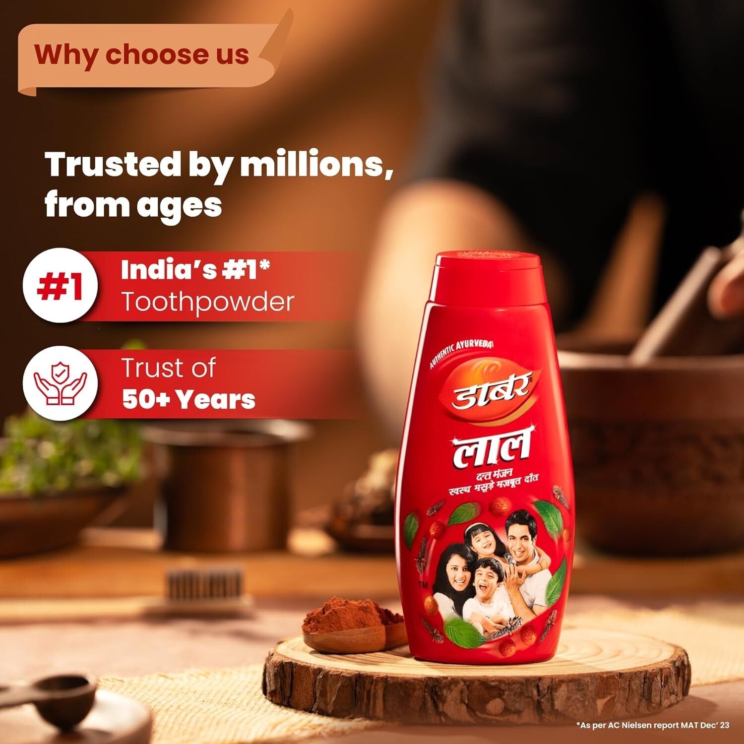 Dabur Lal Dant Manjan Tooth Powder - 150 g  Free Shipping