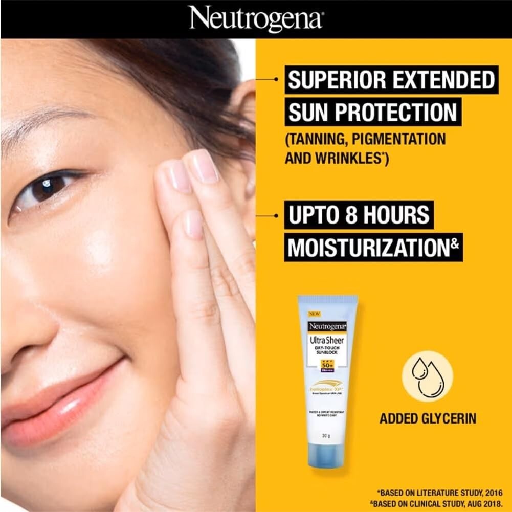 Neutrogena Ultra Sheer Sunscreen SPF 50+ | Broad Spectrum UVA/UVB