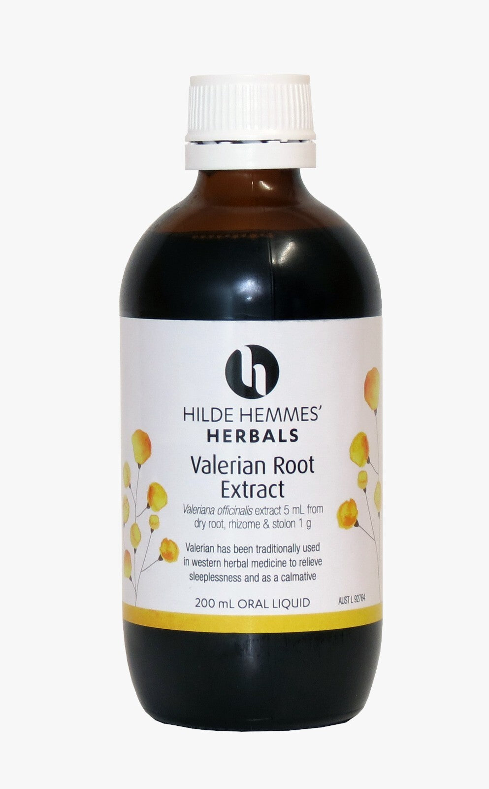 HILDE HEMMES HERBALS - VALERIAN ROOT 200ML - TRADITIONALLY FOR SLEEPLESSNESS