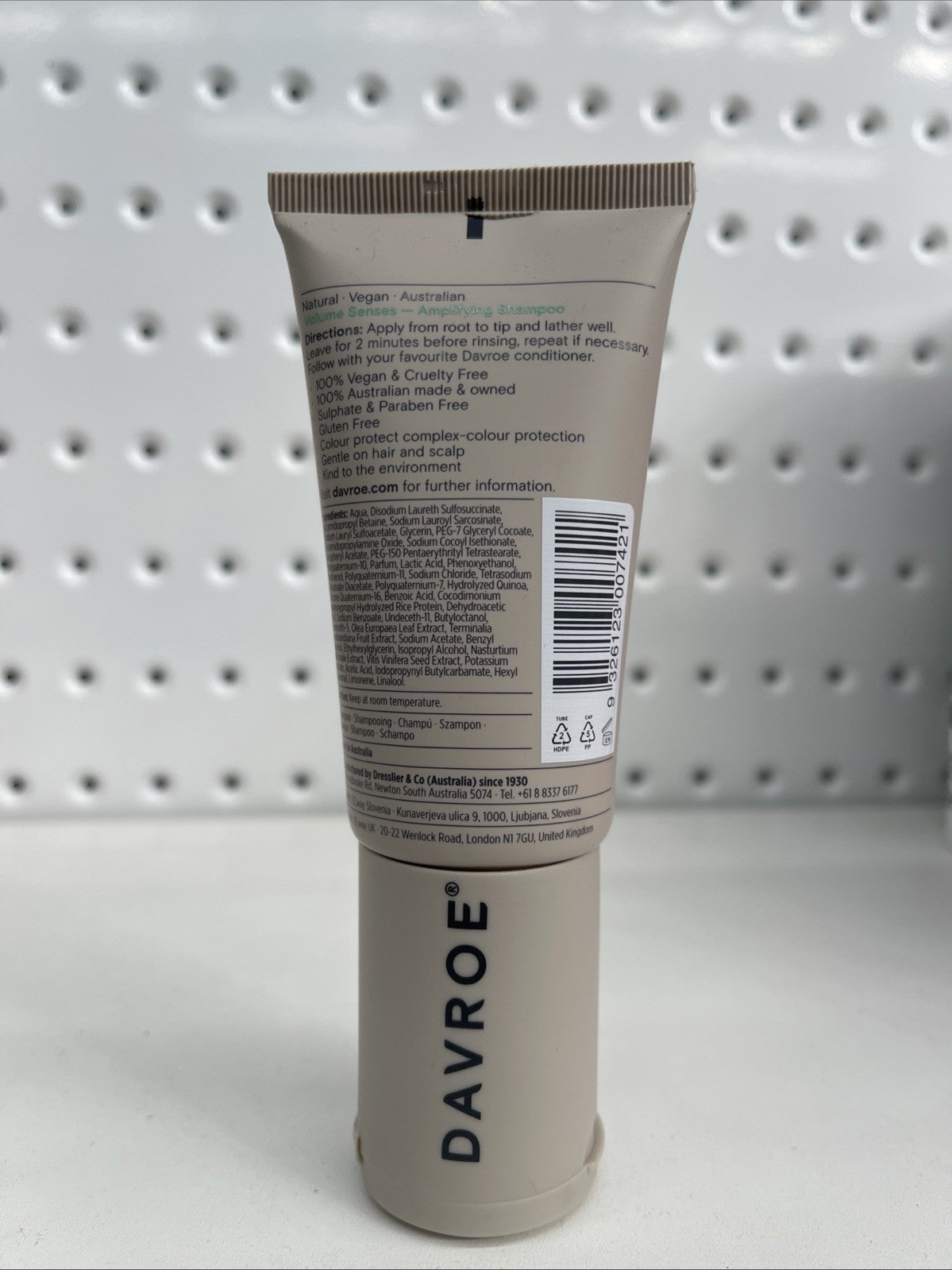 DAVROE VOLUME SENSES AMPLIFYING HAIR SHAMPOO 100ML Travel Size