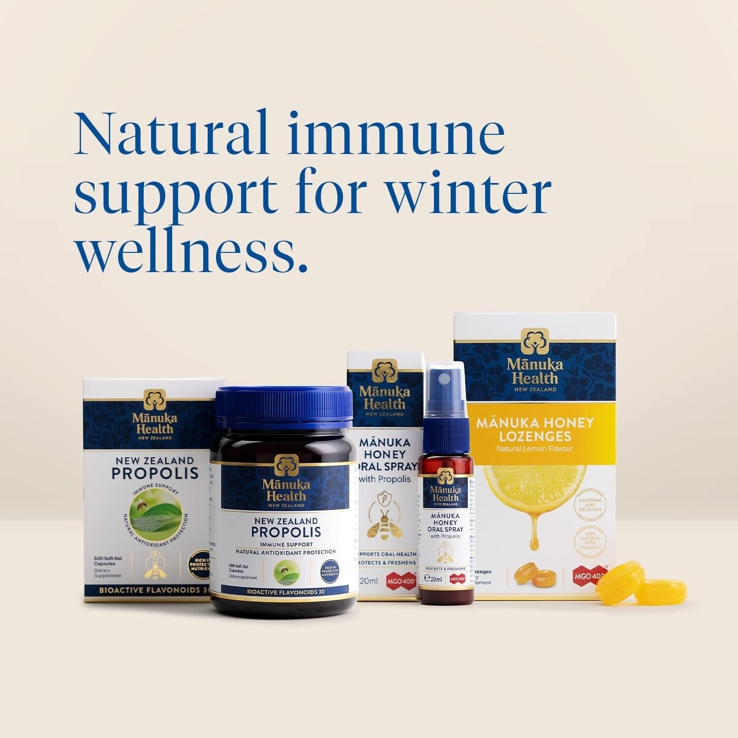 Manuka Health Manuka.Lozenges L&Ginger MGO400 15s  Free Shipping