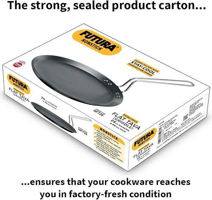 Futura Non-Stick Griddle, 10" with Stainless Steel Handle, Black - FREE SHIPPING