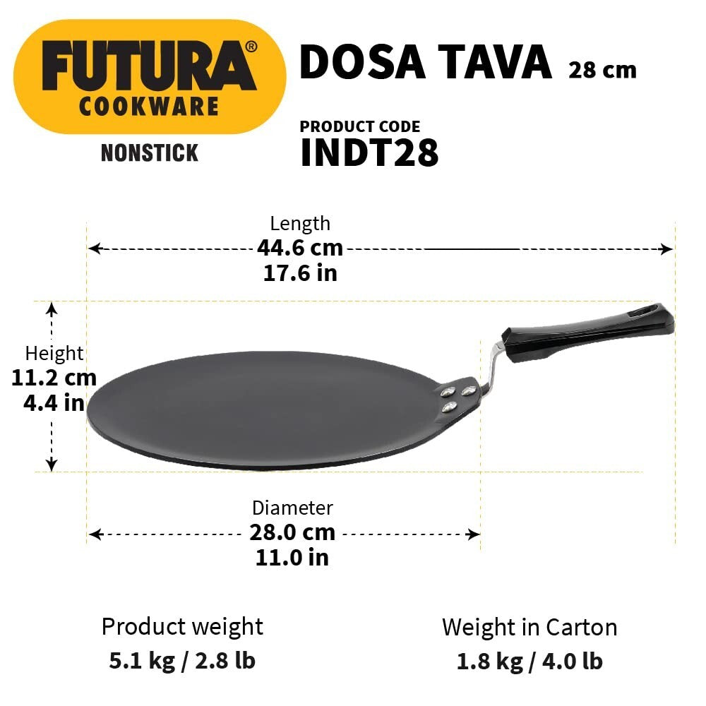 Hawkins Futura Non Stick Dosa Tava  / Cutlets Tawa black induction gas friendly