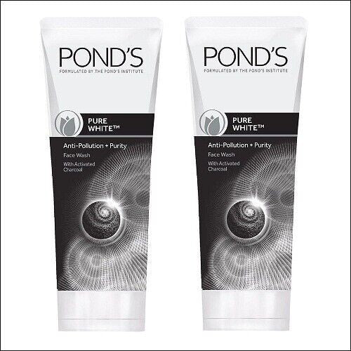 Pond's Pure White Anti Pollution Face Wash, 100 g (pack of 2) free shipping