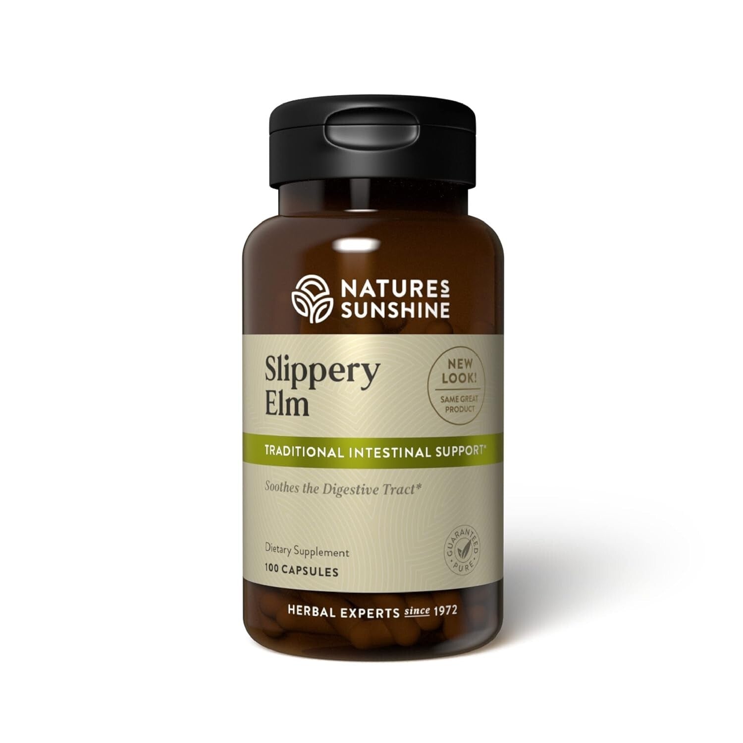 Nature's Sunshine Slippery Elm 360mg 100c  Free Shipping