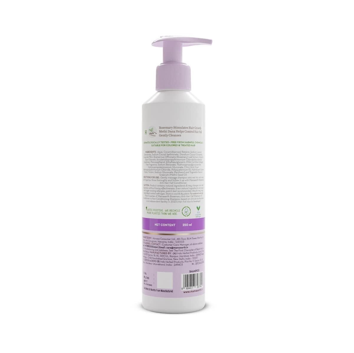 Mamaearth Rosemary Anti Hair Fall Shampoo with Rosemary & Methi Dana 250 ml
