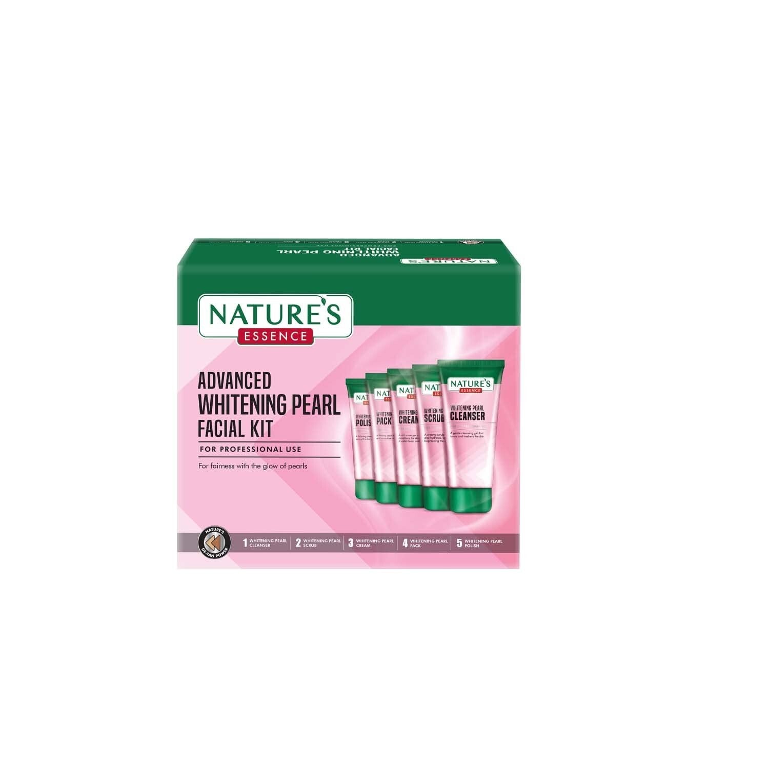 NATURES ESSENCE Advanced Whitening Pearl Facial Kit, 500g  Free Shipping